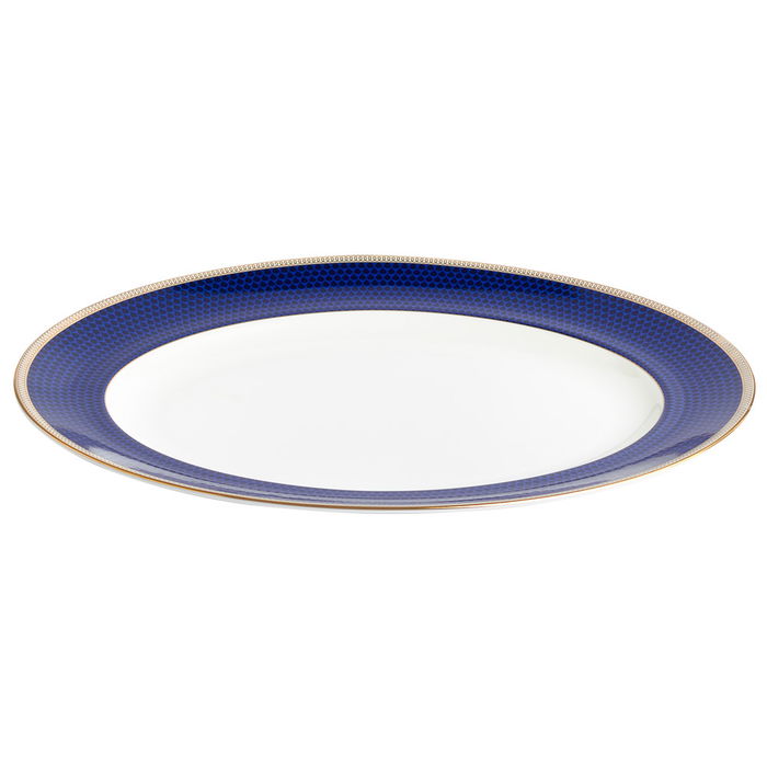 Wedgwood Bandeja Oval Hibiscus Blue 35 cm Wedgwood Bandeja Oval Hibiscus Blue 35 cm